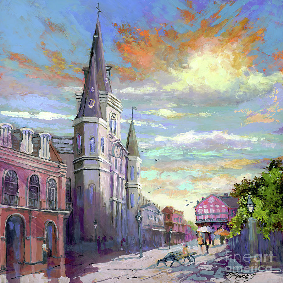 Morning at the Cathedral Painting by Dianne Parks