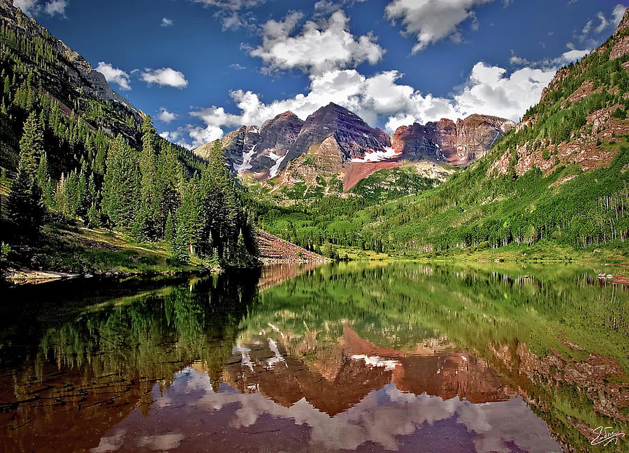Morning At The Maroon Bells Photograph by Endre Balogh