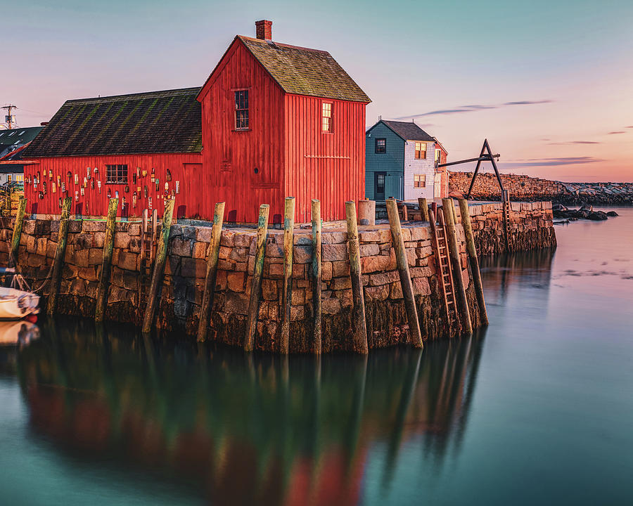 America Photograph - Morning At The Motif #1 - Rockport Massachusetts by Gregory Ballos