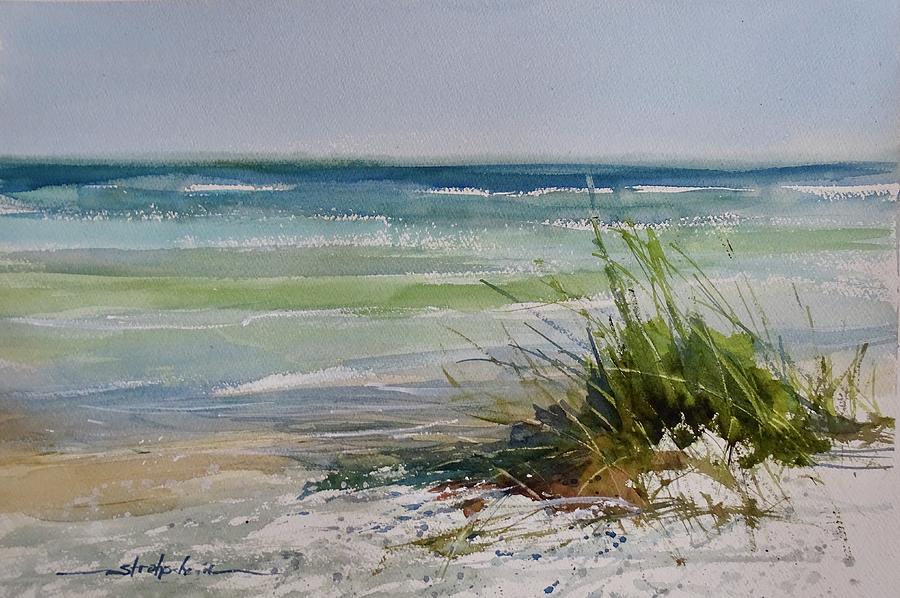 Morning at Tigertail Beach, Marco Island  Painting by Sandra Strohschein