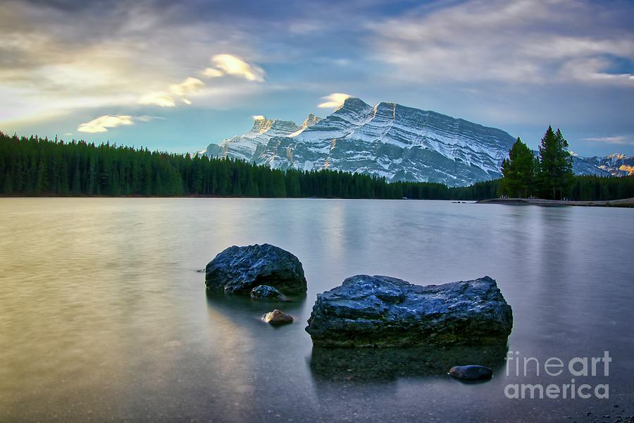 Morning at Two Jack Lake Photograph by Thomas Nay