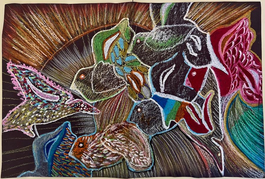 Morning Birds Chirping Drawing by Michelle Jalleh Kante - Fine Art America