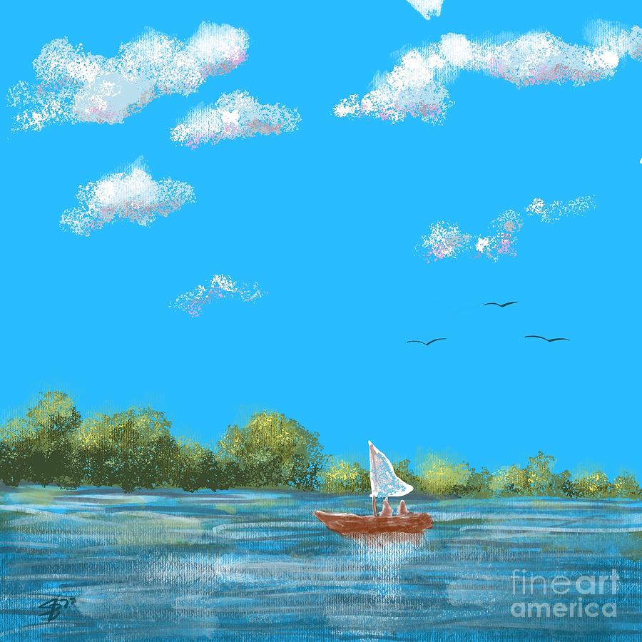 Morning Boat Ride Digital Art by Stacy C Bottoms