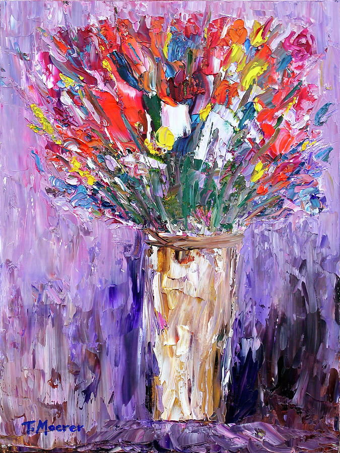 Morning Bouquet Painting by Teresa Moerer