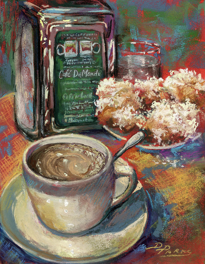 Morning Cafe au Lait Painting by Dianne Parks