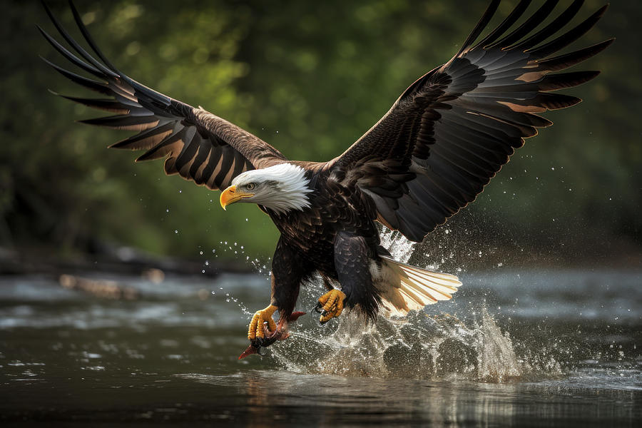 Eagle Photograph - Morning Catch by Bill Posner