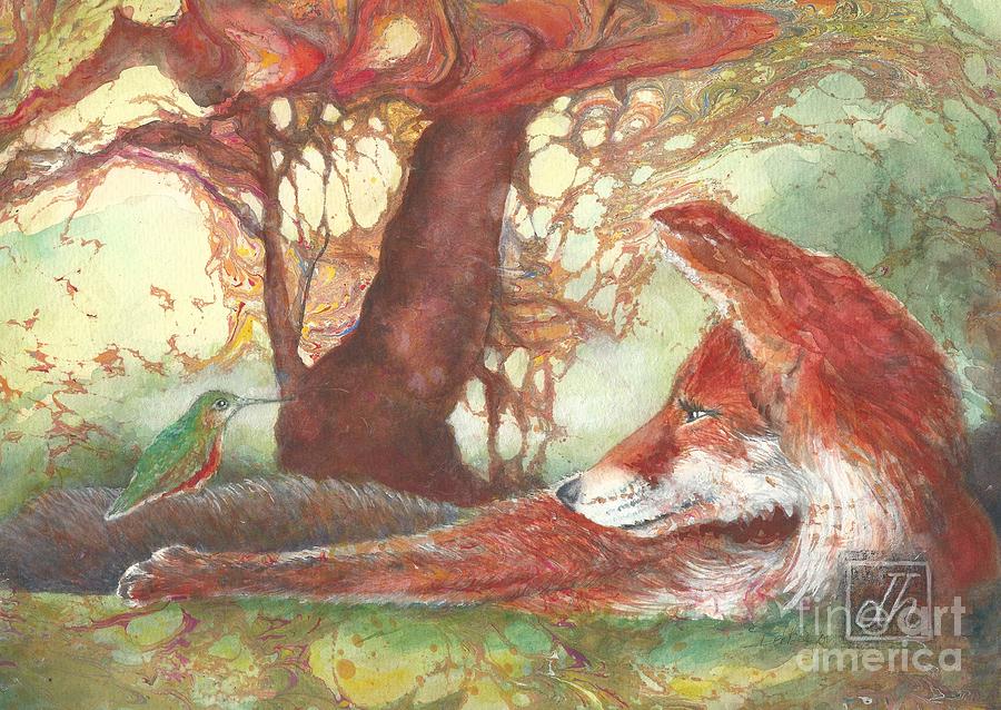 Morning chat Painting by Debbie Hornibrook