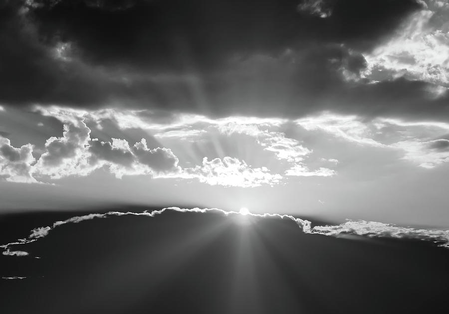 Morning Clouds Black and White Photograph by Rick Stringer