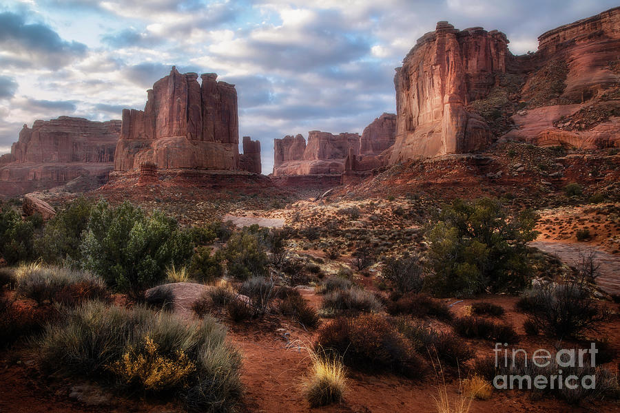 Morning Clouds Over Arches National Park Photograph by Ronda Kimbrow