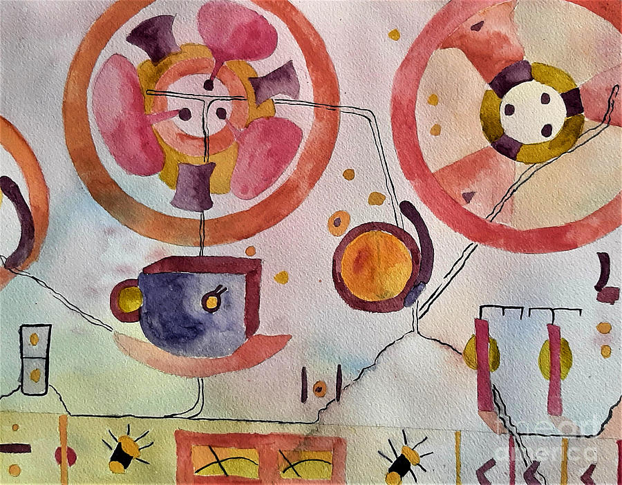 Morning Coffee Painting by L A Feldstein