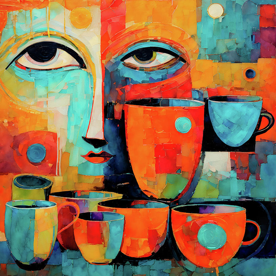 Coffee Digital Art - Morning Coffee by Peggy Collins