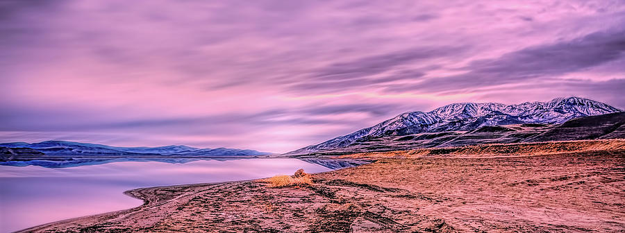 Morning Colors at Pyramid Lake Photograph by Maria Coulson