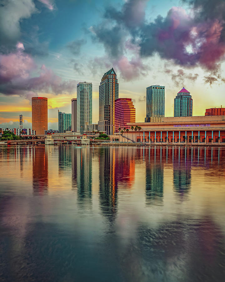 Morning Colors Of Tampa Florida Photograph by Gregory Ballos