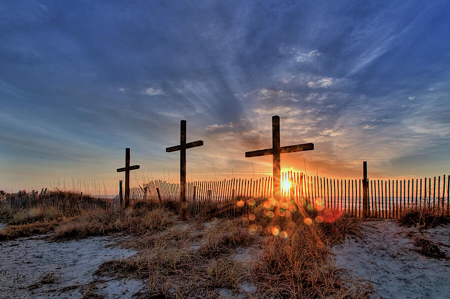 Morning Cross - Myrtle Beach Photograph by Steve Rich