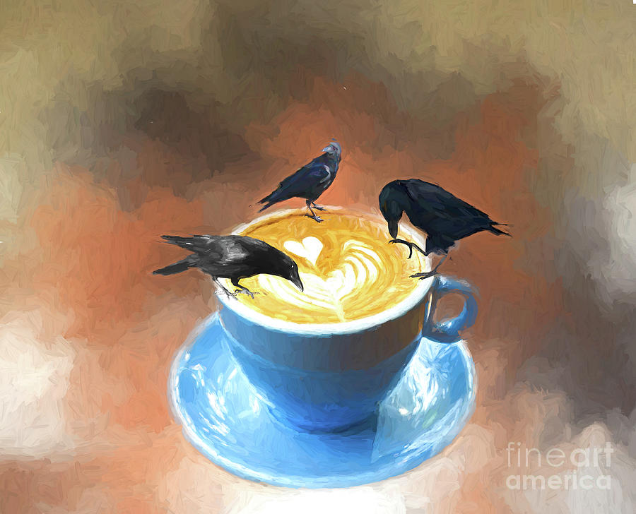 Coffee Digital Art - Morning Cawffee Time by Jim Hatch