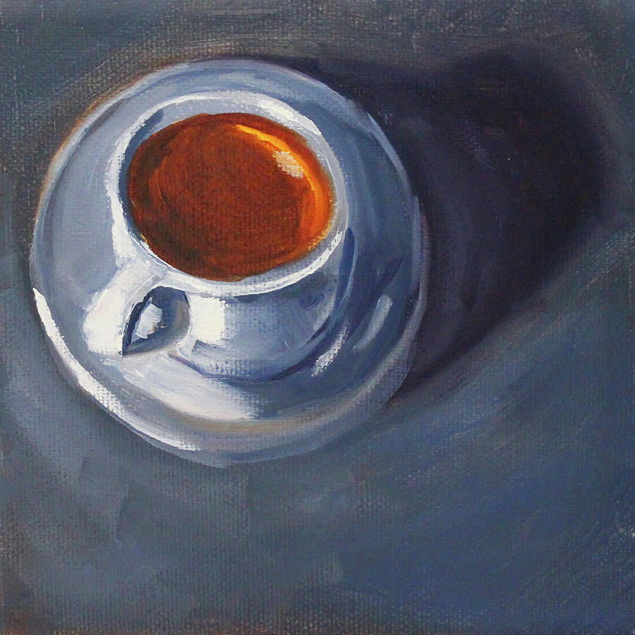Morning Cup Painting by Nancy Merkle