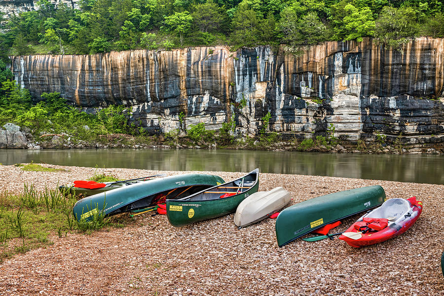 Ozark Mountains Photograph - Morning Departure At Buffalo Point Along Painted Bluff by Gregory Ballos