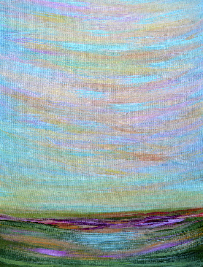 Morning Dew, Abstract Landscape Painting by Kathy Symonds - Fine Art ...