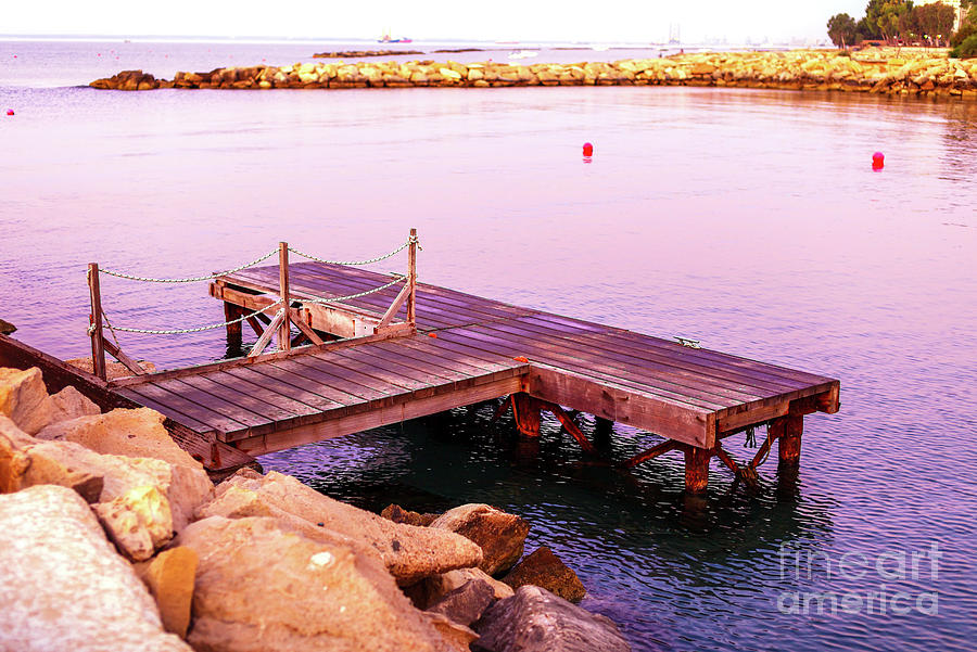 City Photograph - Morning Dock in Limassol by John Rizzuto