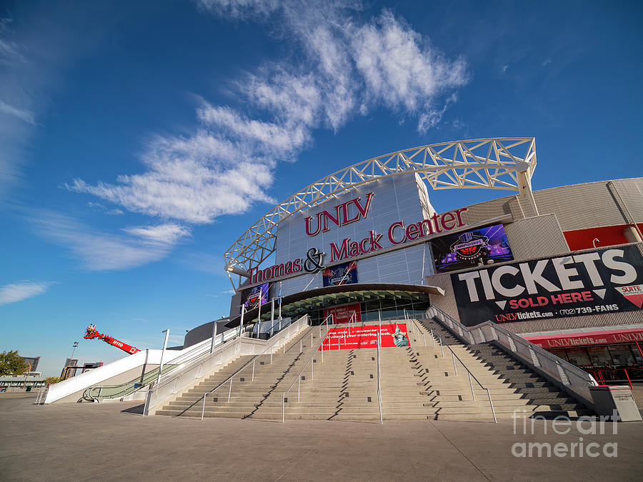 Morning exterior view of the UNLV Thomas and Mack Center Photograph by ...