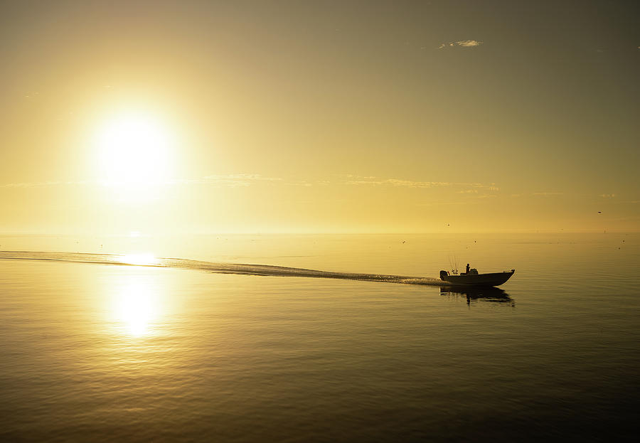Morning fishing boat Photograph by Al Hurley