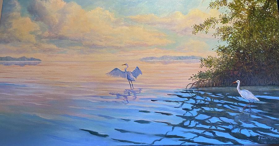 Morning Flight Painting by Judy Rixom