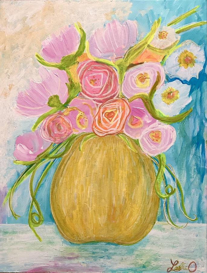 Morning Flowers Painting by Coco Olson