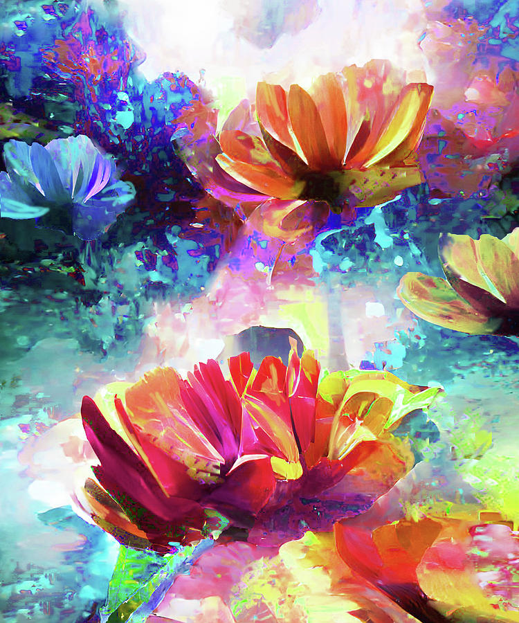 Morning Flowers  Digital Art by Grace Iradian