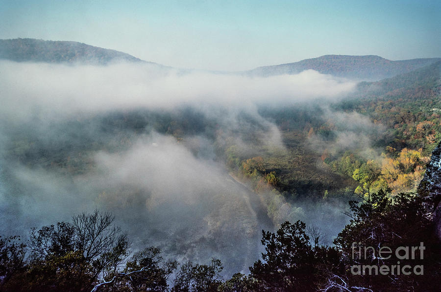 Morning Fog in the Buffalo River Valley Photograph by Garry McMichael