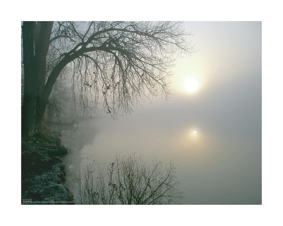 Morning Fog on Lake Minnewaska Photograph by Faythe Mills