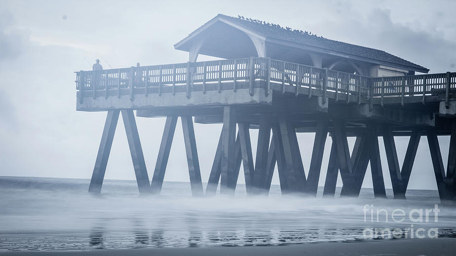 Morning fog on Tybee Island Photograph by Agnes Caruso