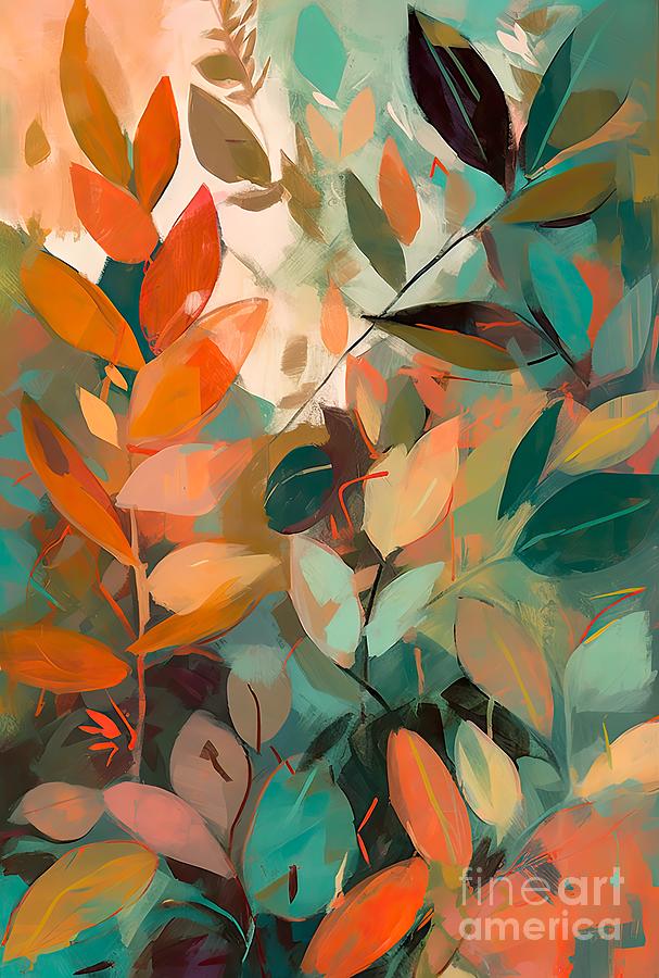 Morning Forest V Painting by Mindy Sommers