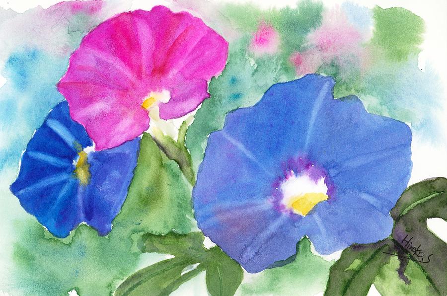 Flowers Still Life Painting - Morning Glory by Hiroko Stumpf