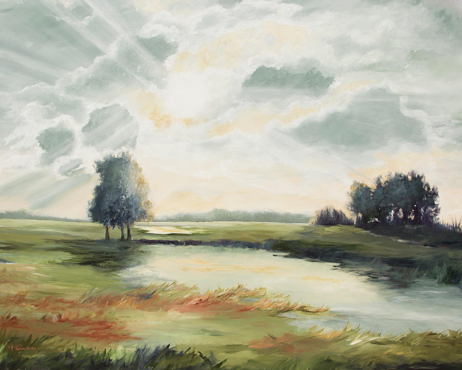 Morning Glory Painting by Katrina Nixon