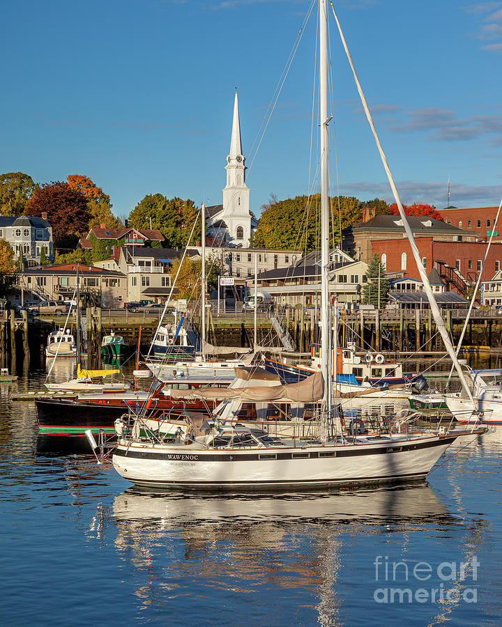 Morning Harbor View - Camden Maine Photograph