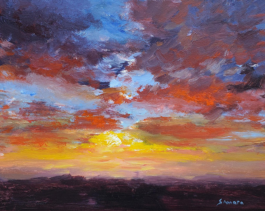 Morning has Broken Painting by Laurie Samara-Schlageter