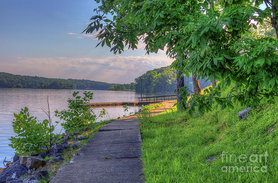 Sky Photograph - Morning Hike at Lake Barkley Resort by Larry Braun Sky Photograph - Morning Hike at Lake Barkley Resort by Larry Braun