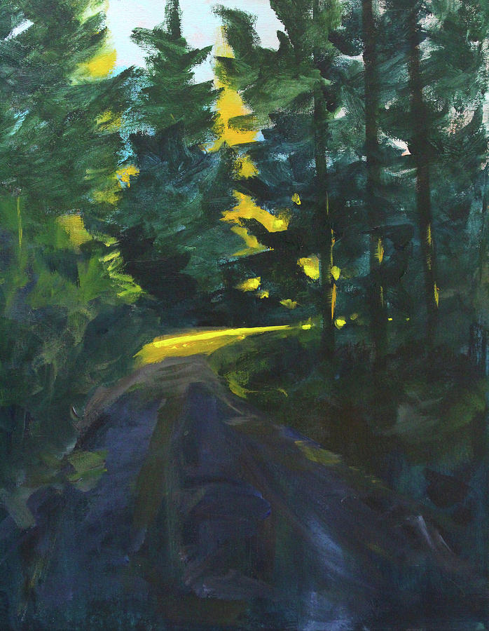 Morning Hike Painting by Nancy Merkle