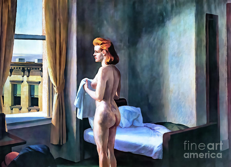 Morning in a City 1944 Painting by Edward Hopper