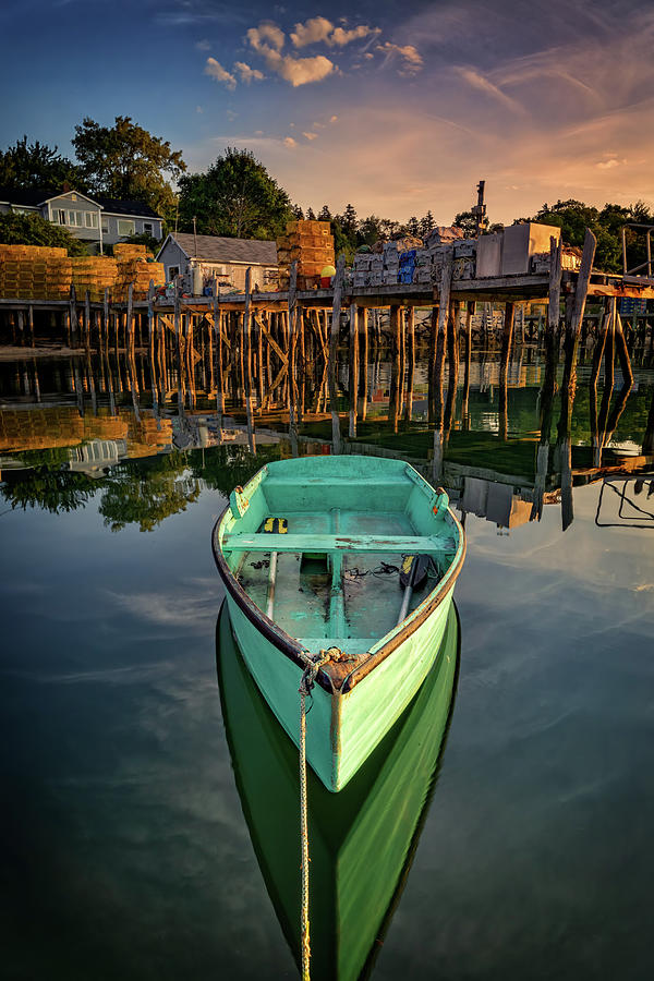 Boat Photograph - Morning in Friendship Harbor by Rick Berk