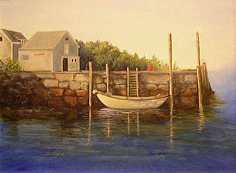 Morning in Monhegan Painting by Terre Lefferts