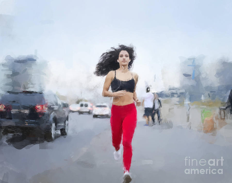 Morning Jogger Painting by Gary Arnold
