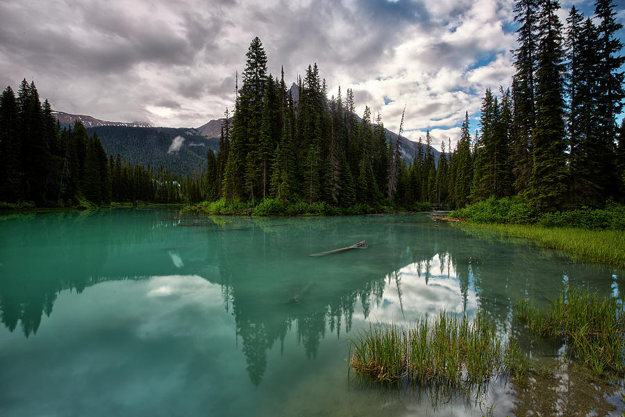 Morning Lake in Banff Photograph by Jon Glaser
