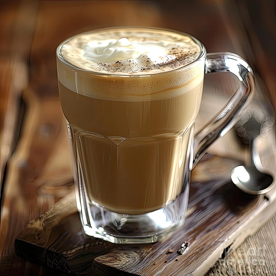 Coffee Digital Art - Morning Latte by Elisabeth Lucas