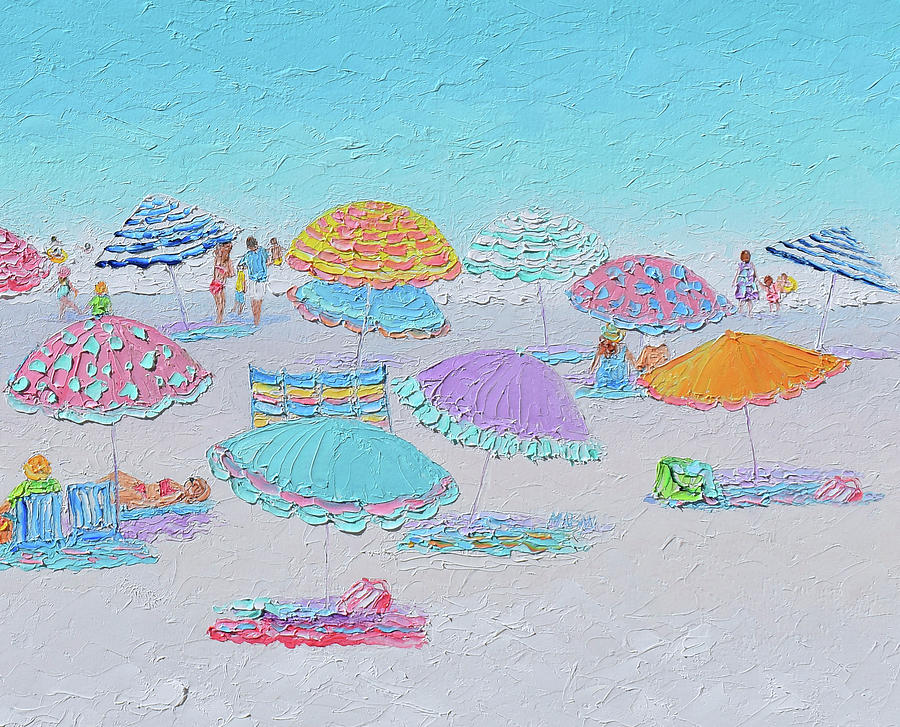 Morning Light - a beach scene Painting by Jan Matson