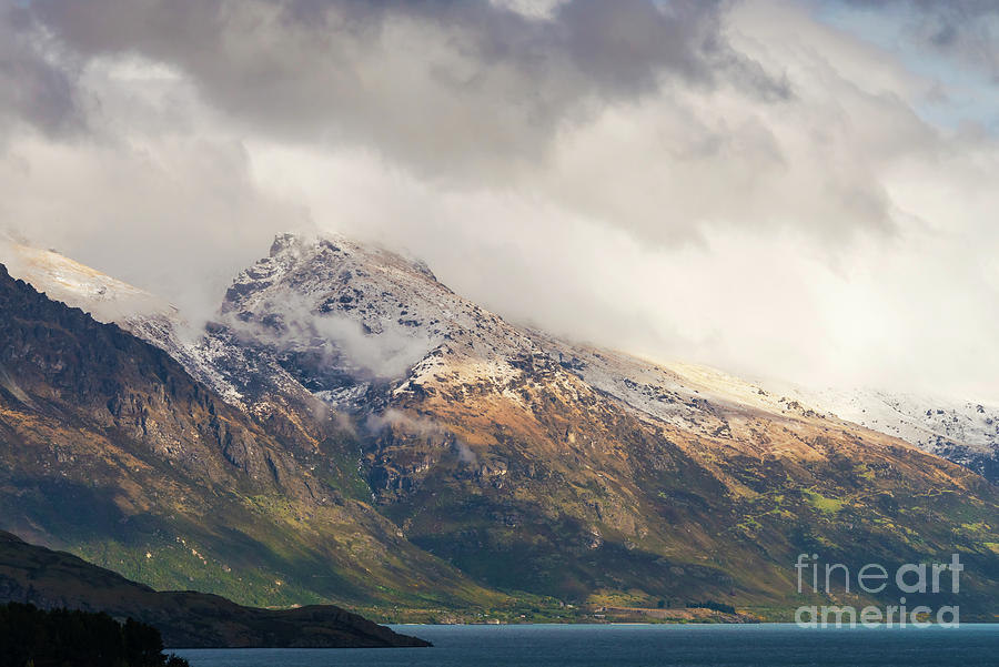 Morning Light and Clouds in the Mountains near Queenstown Photograph by Bob Phillips