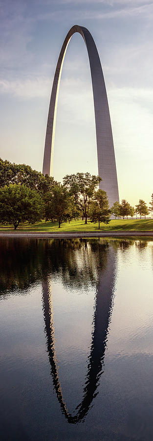 Morning Light at Gateway Arch Photograph by Stephen Stookey