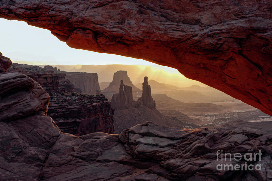 Morning Light at Mesa Arch One Photograph by Bob Phillips