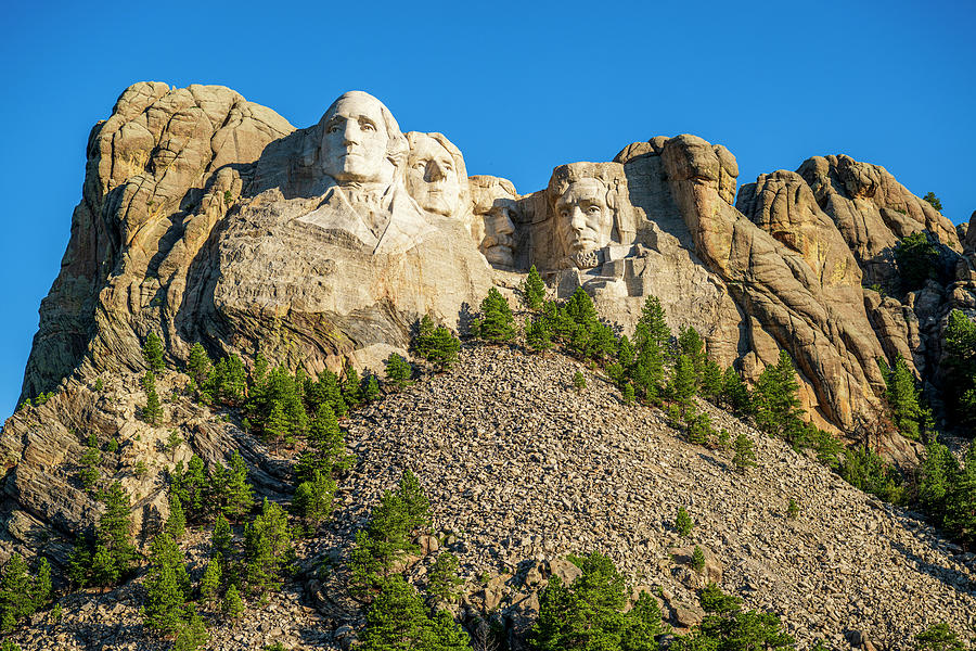 Morning Light on Mount Rushmore Photograph by Andy Crawford