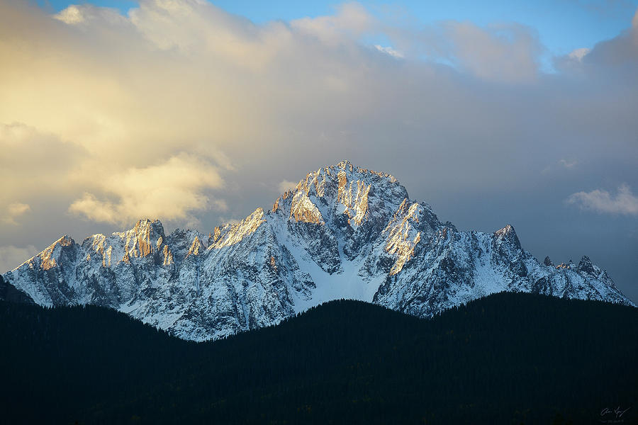 Morning Light on Mt. Sneffels Photograph by Aaron Spong